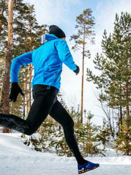 Running in winter Running in winter