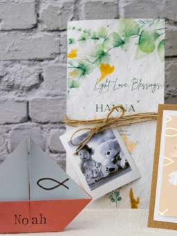 DIY christening invitations
