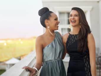 Prom clothes: two high school graduates enjoying their prom. Prom clothes: two high school graduates enjoying their prom.