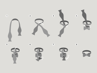 Tying a bow tie: step-by-step instructions on how to tie a bow tie. Tying a bow tie: step-by-step instructions on how to tie a bow tie.