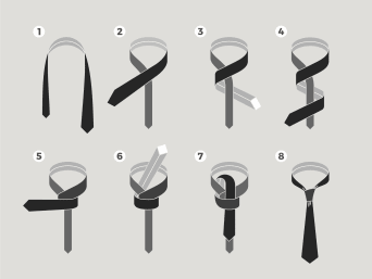 How to tie a tie: four in hand knot. How to tie a tie: four in hand knot.