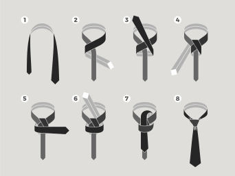 Tie tying guide: a half-Windsor knot is one of the more traditional tie knots. Tie tying guide: a half-Windsor knot is one of the more traditional tie knots.