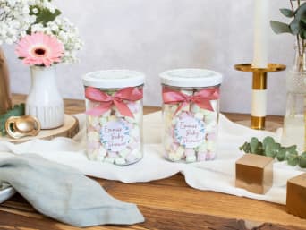 Give-aways für eine gelungene Babyparty. Give-aways für eine gelungene Babyparty.
