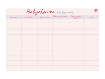 Stad-Land-Rivier voor de babyshower: voorbeeld van een leuk babyshower spel. Stad-Land-Rivier voor de babyshower: voorbeeld van een leuk babyshower spel.