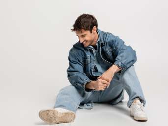 Jeans fit guide – men wearing different types of jeans. Jeans fit guide – men wearing different types of jeans.