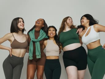 Women body shapes: a group of women with different body types. Women body shapes: a group of women with different body types.
