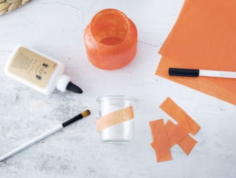 Making Halloween crafts: what you will need to make a Halloween lantern.  Making Halloween crafts: what you will need to make a Halloween lantern.
