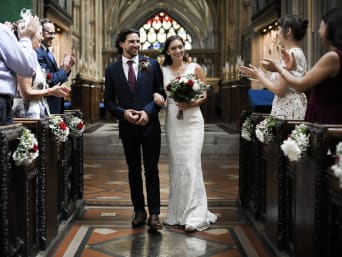 Kerkelijk huwelijk: romantische bruiloft in de kerk Kerkelijk huwelijk: romantische bruiloft in de kerk