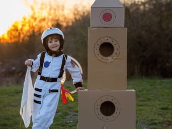 Maak zelf een lastminutekinderkostuum: astronautenkostuum voor kinderen. Maak zelf een lastminutekinderkostuum: astronautenkostuum voor kinderen.
