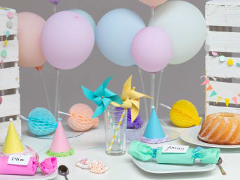 Fröhlich-bunte Kindergeburtstags-Deko für die Geburtstagsparty Fröhlich-bunte Kindergeburtstags-Deko für die Geburtstagsparty