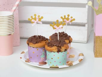Muffins für die Prinzessinnenparty zum Kindergeburtstag Muffins für die Prinzessinnenparty zum Kindergeburtstag