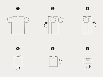Folding T-shirts: step-by-step instructions on how to fold a T-shirt.  Folding T-shirts: step-by-step instructions on how to fold a T-shirt.