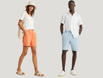 Bermuda shorts: causal shorts for men and women.  Bermuda shorts: causal shorts for men and women.