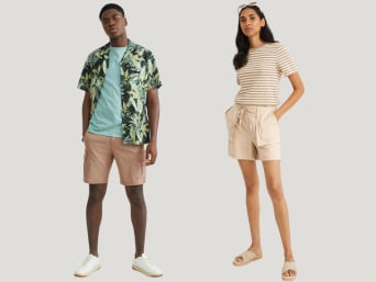 Cargo shorts: a practical pair of shorts for both men and women. Cargo shorts: a practical pair of shorts for both men and women.