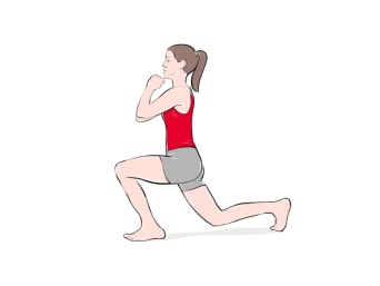 Kraftübung für Läufer: Lunges. Kraftübung für Läufer: Lunges.