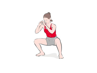 Kraftübung für Läufer: Squats. Kraftübung für Läufer: Squats.