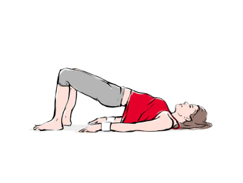 Kraftübung für Läufer: Beckenheben als Core Workout. Kraftübung für Läufer: Beckenheben als Core Workout.