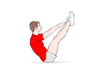 Core Training für Läufer: V-Up für eine starke Körpermitte. Core Training für Läufer: V-Up für eine starke Körpermitte.