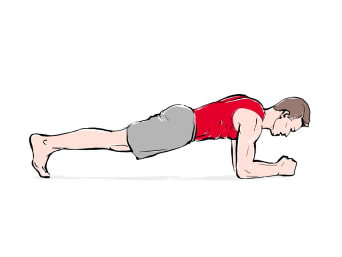Core Training für Läufer: Plank bzw. Unterarmstütz für effektives Bauchmuskeltraining. Core Training für Läufer: Plank bzw. Unterarmstütz für effektives Bauchmuskeltraining.