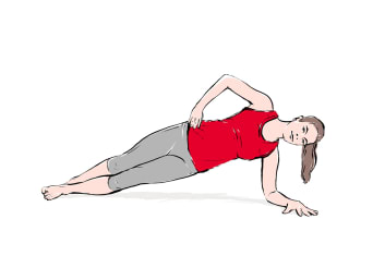 Core Training für Läufer: Seitlicher Unterarmstütz. Core Training für Läufer: Seitlicher Unterarmstütz.