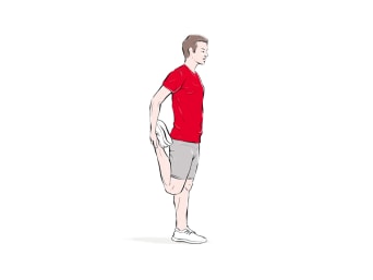 Stretching after running: how to stretch your thigh muscles. Stretching after running: how to stretch your thigh muscles.