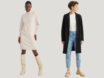 Styling-Tipps für minimalistische Mode: Auf die richtige Länge der Kleidungsstücke achten. Styling-Tipps für minimalistische Mode: Auf die richtige Länge der Kleidungsstücke achten.