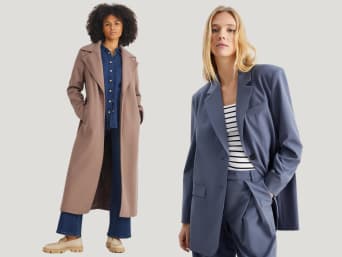 Outfits for tall women: outfit ideas for long coats and oversized blazers.  Outfits for tall women: outfit ideas for long coats and oversized blazers.