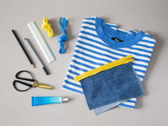 Upcycling ideas for clothes: everything you will need for your DIY bag. Upcycling ideas for clothes: everything you will need for your DIY bag.