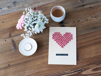 Send Mother's Day wishes with an embroidery card. Send Mother's Day wishes with an embroidery card.