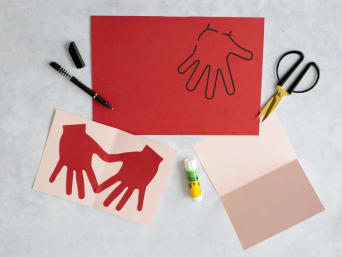Make a Mother's Day card with toddlers. Make a Mother's Day card with toddlers.
