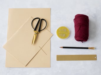 Materials for the embroidered card. Materials for the embroidered card.