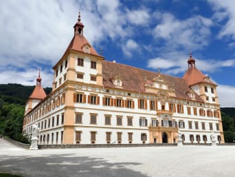 Ausflugsziele Steiermark: Schloss Eggenberg in Graz. Ausflugsziele Steiermark: Schloss Eggenberg in Graz.