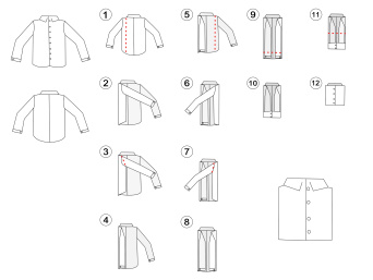 Business trip packing list: how to fold shirts for your trip.  Business trip packing list: how to fold shirts for your trip.
