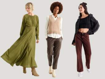 70s-Outfit – Verschiedene Schnitte der 70er-Jahre-Mode.  70s-Outfit – Verschiedene Schnitte der 70er-Jahre-Mode.