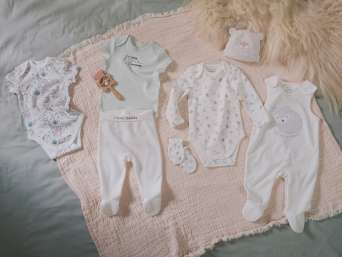 Newborn essentials: clothes made from cotton are skin-friendly and breathable. Newborn essentials: clothes made from cotton are skin-friendly and breathable.