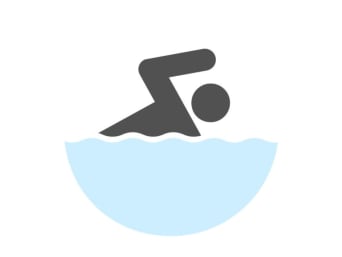 Schwimmabzeichen Kinder: Symbolbild für das Schwimmabzeichen Level 1. Schwimmabzeichen Kinder: Symbolbild für das Schwimmabzeichen Level 1.