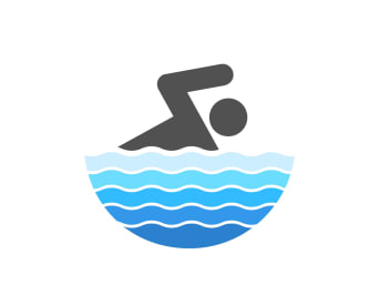 Schwimmabzeichen Kinder: Symbolbild für das Schwimmabzeichen Level 4. Schwimmabzeichen Kinder: Symbolbild für das Schwimmabzeichen Level 4.