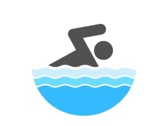 Schwimmabzeichen Kinder: Symbolbild für das Schwimmabzeichen Level 3. Schwimmabzeichen Kinder: Symbolbild für das Schwimmabzeichen Level 3.