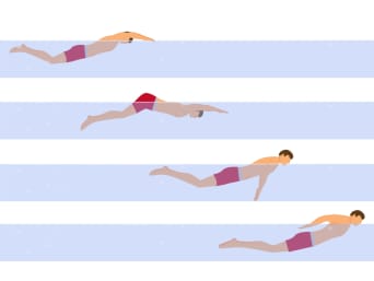 Swimming techniques: learn butterfly stroke movement sequences. Swimming techniques: learn butterfly stroke movement sequences.