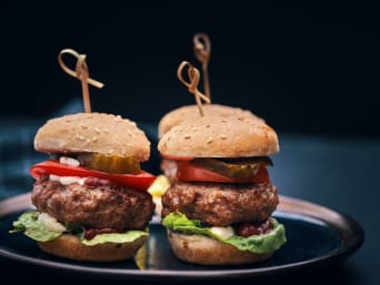 New Year's Eve finger food - mini burgers for a delicious New Year's Eve finger food. New Year's Eve finger food - mini burgers for a delicious New Year's Eve finger food.