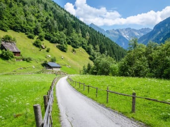 Zillertal mit Kindern: Blick auf die grüne Berglandschaft im Zillertal. Zillertal mit Kindern: Blick auf die grüne Berglandschaft im Zillertal.