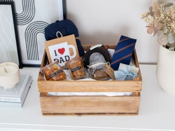 Ready-made gift basket for Father's Day. Ready-made gift basket for Father's Day.
