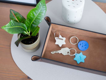 Father's Day crafting: ready-made key rings. Father's Day crafting: ready-made key rings.