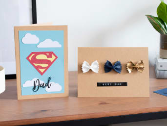 Vaderdagkaarten: twee zelfgemaakte vaderdagkaarten om na te maken. Vaderdagkaarten: twee zelfgemaakte vaderdagkaarten om na te maken.