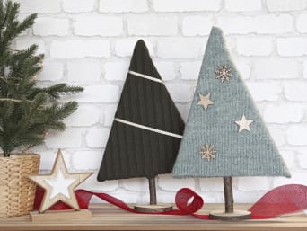 Textile Christmas decorations from old, knitted clothes. Textile Christmas decorations from old, knitted clothes.