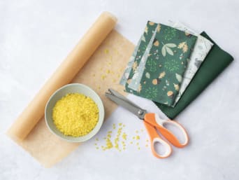 Make your own wax wraps: materials you will need to make beeswax wraps. Make your own wax wraps: materials you will need to make beeswax wraps.