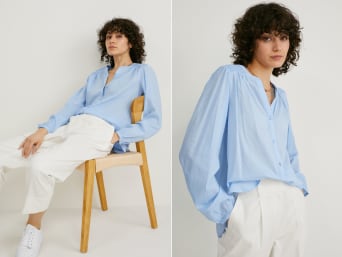 Blauwe blouses Blauwe blouses