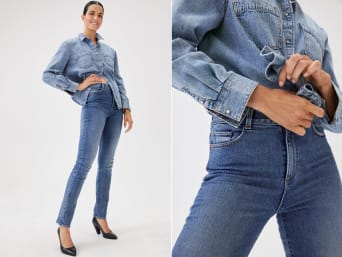 Jeansblusen Jeansblusen