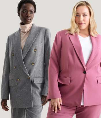 Eighties outfits: oversized blazers en broekpakken.