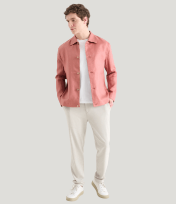 Men’s christening outfit: a blazer with chinos.
